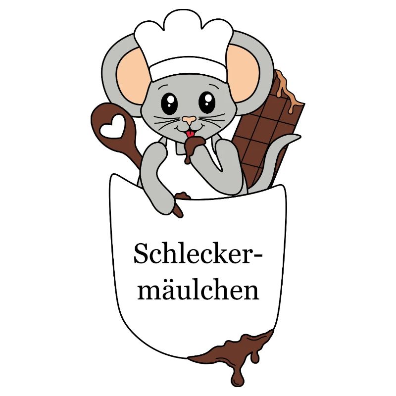 Schleckermäulchen – süße Maus in Brusttasche
