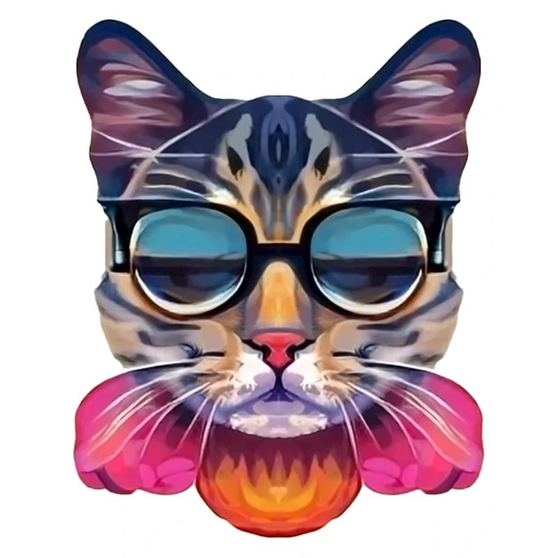 Klasse Katze mit Sonnenbrille