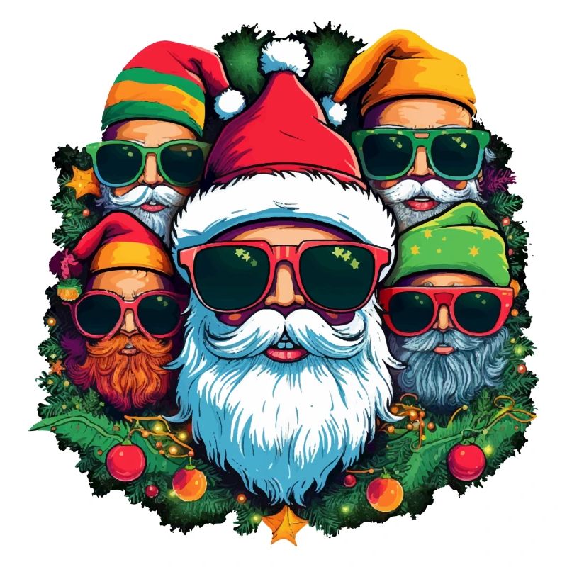 Pull de Noël moche - Cool Santas