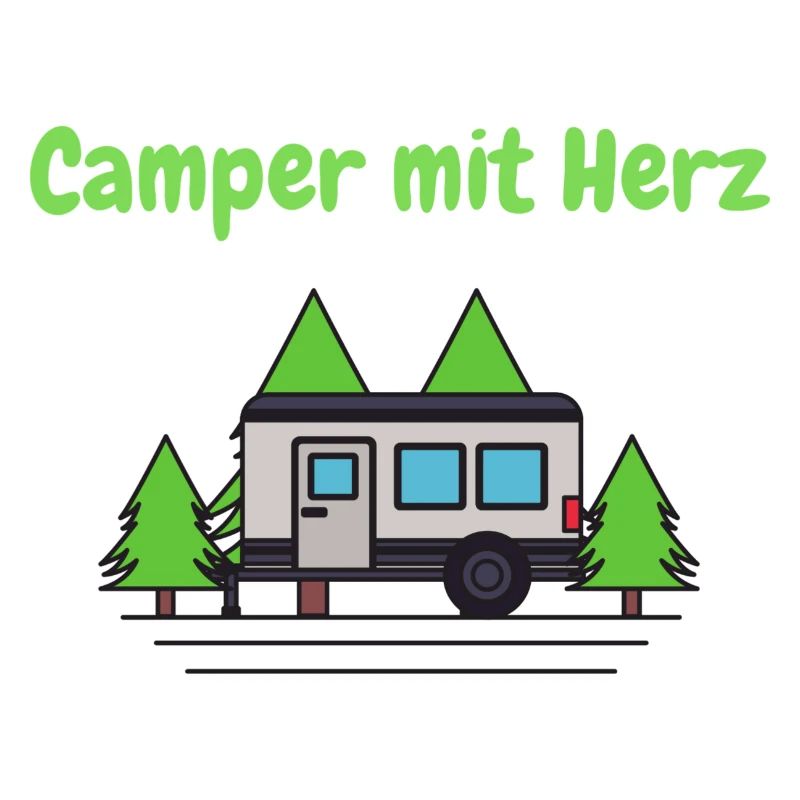Camper mit Herz