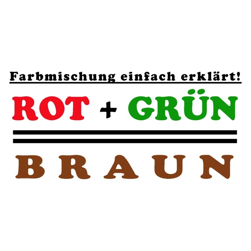 red + green = brown