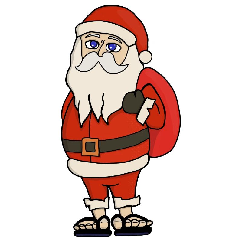 Weihnachtsmann Weihnachten Flip Flops