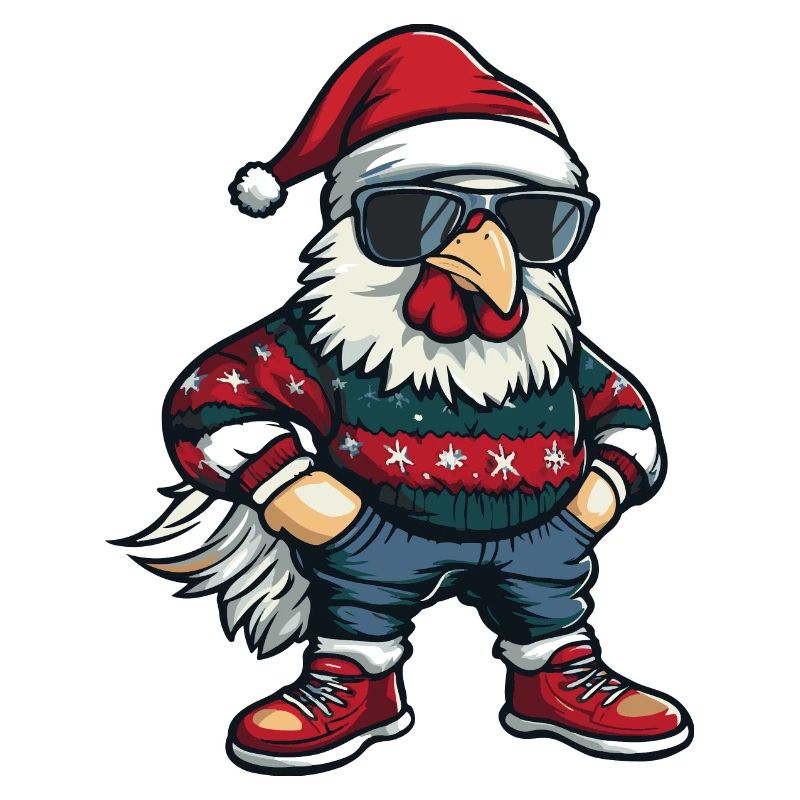 Rooster Christmas X-Mas