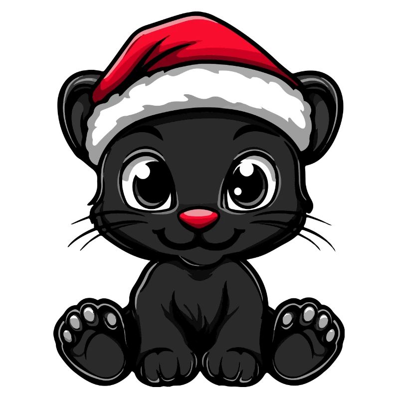 Panthère Noël mignon