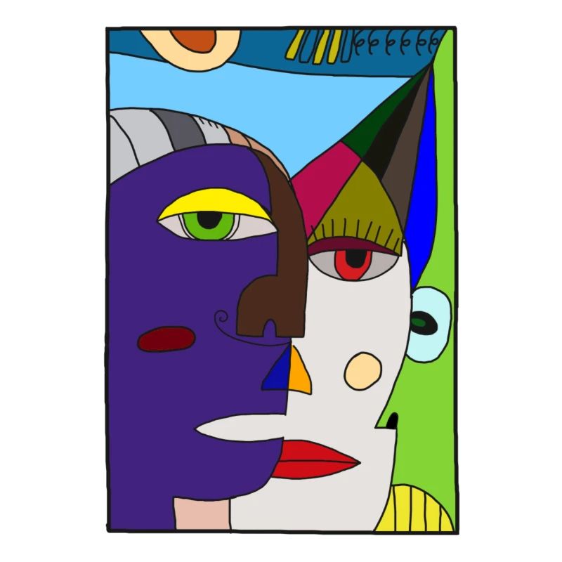 Visages abstraits Picasso