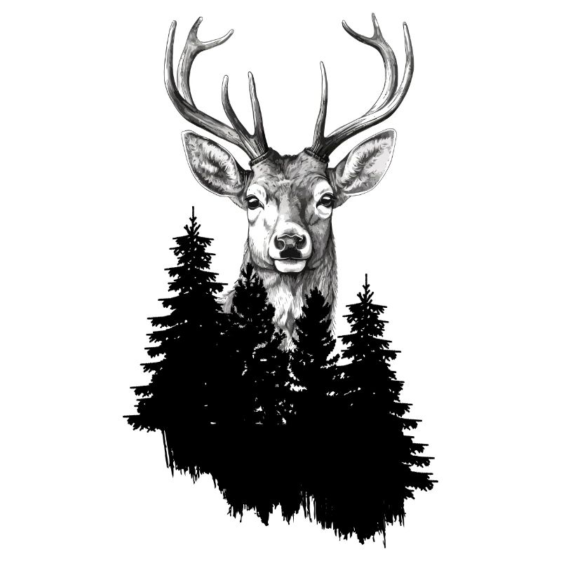 Jäger Bergsteiger Wanderer Hirsch
