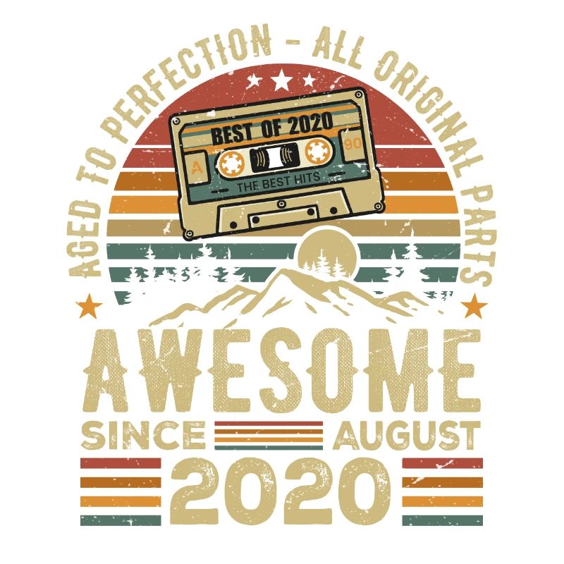 Born in August 2020 Birthday Gift August 2020 August