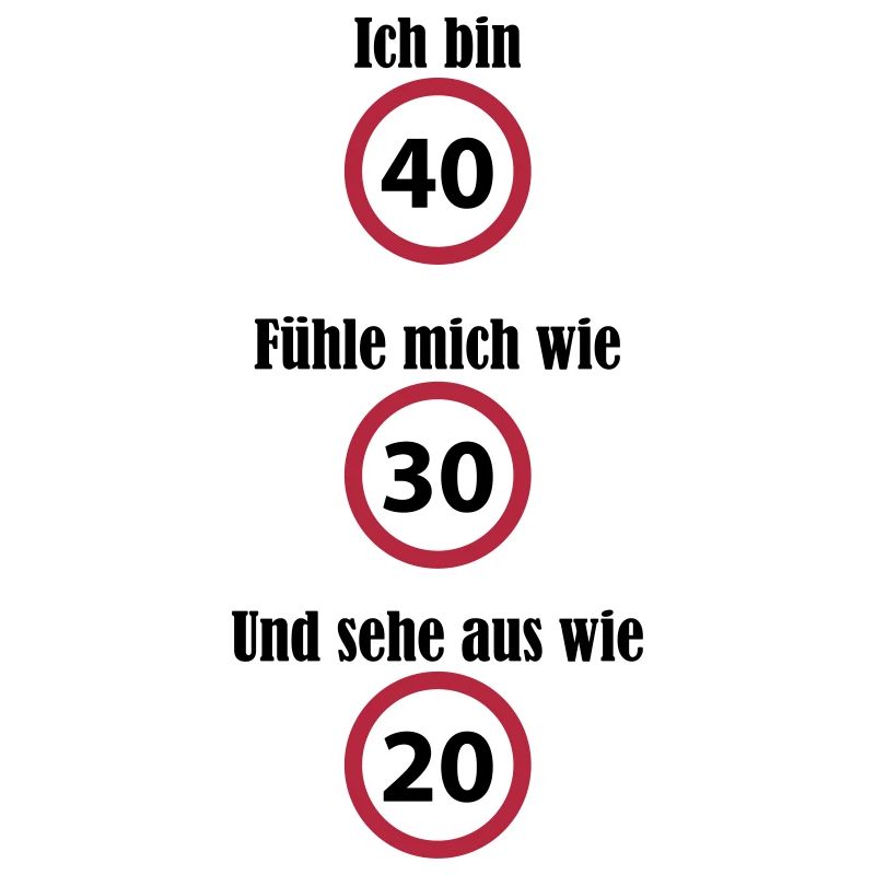 Geburtstag 40 30 20 witzig lustig