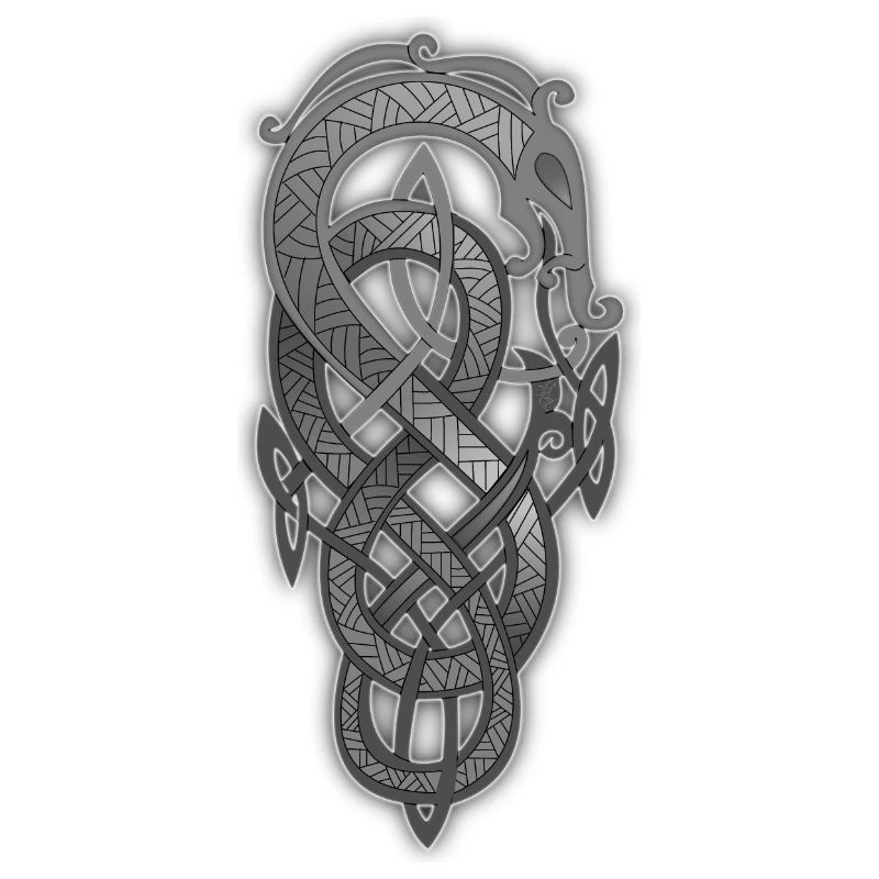 Black Metallic Celtic Knot