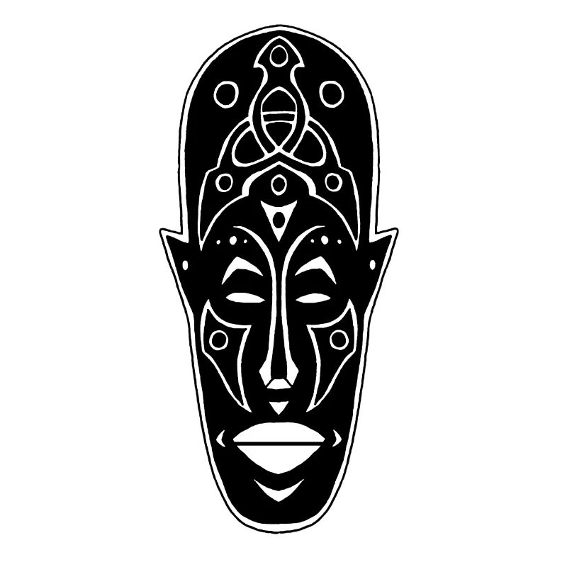 Masque africain étrange