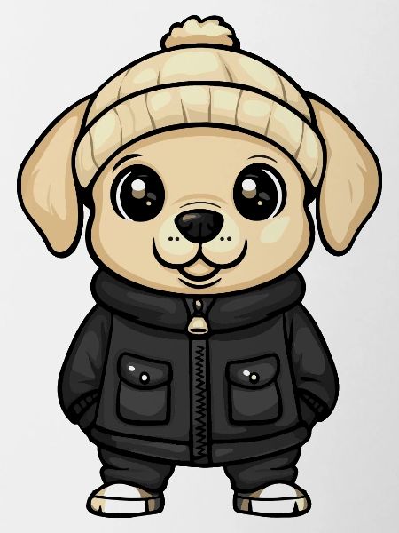 Labrador Dog Winter