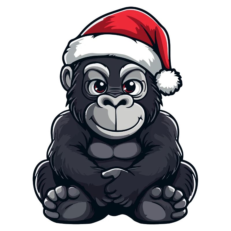 Gorilla Christmas Cute
