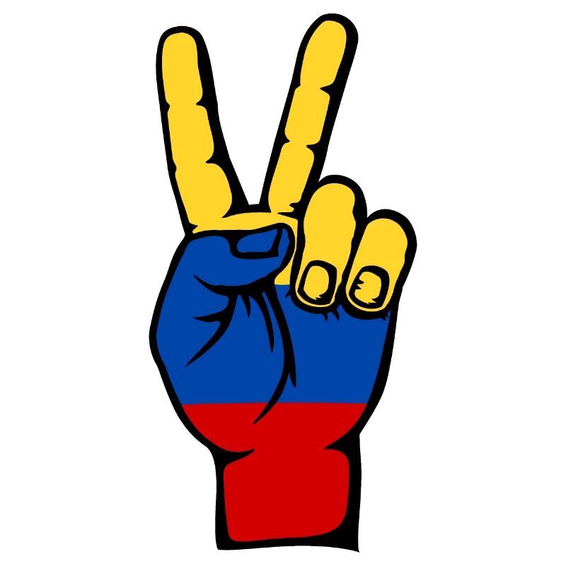 Symbole de paix du drapeau de la Colombie