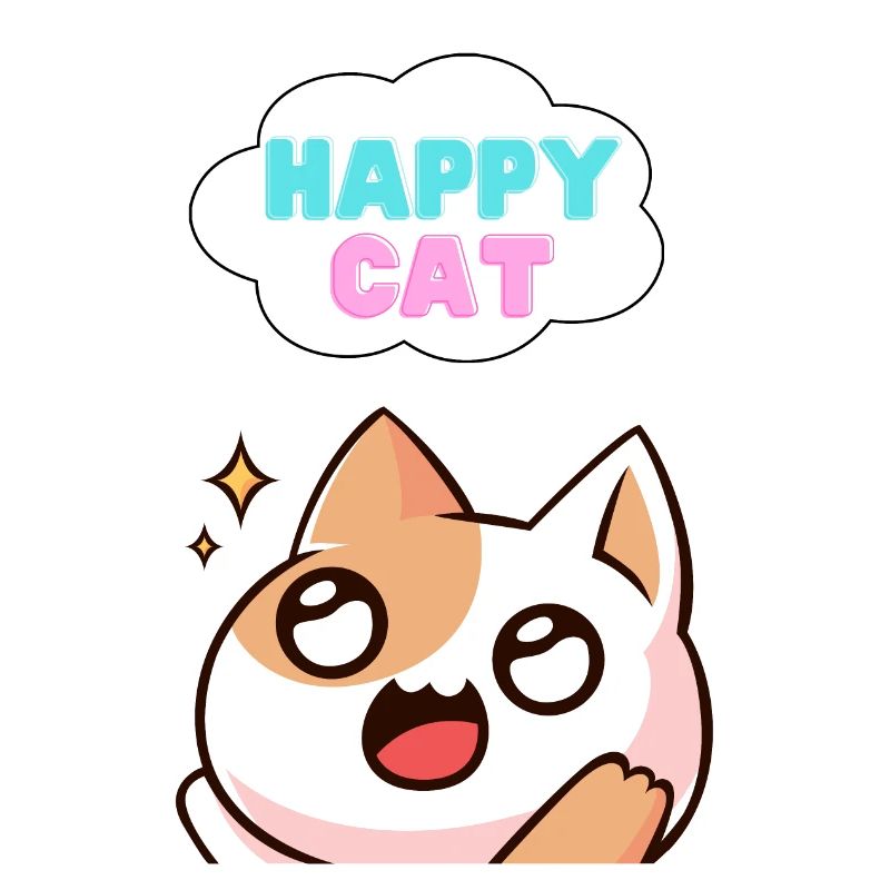 Chat heureux