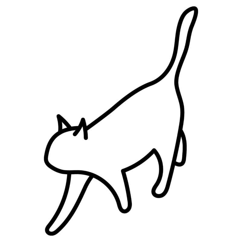 Chat blanc isométrique