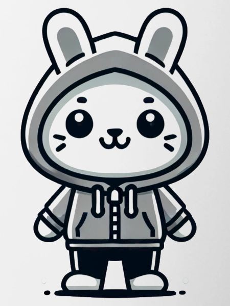 Playful Bunny - Confident and Cool