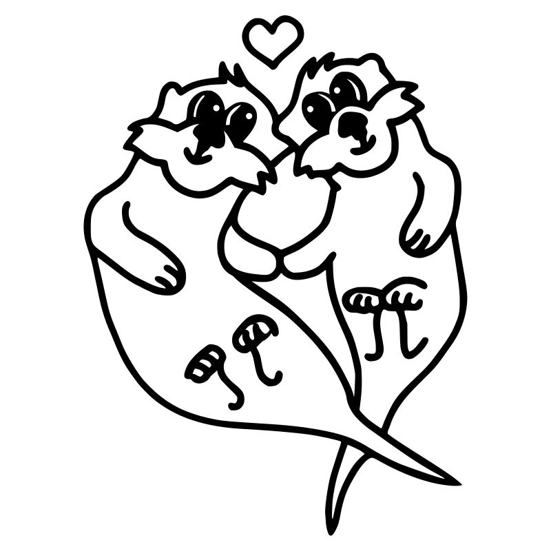 Loutre amoureuse