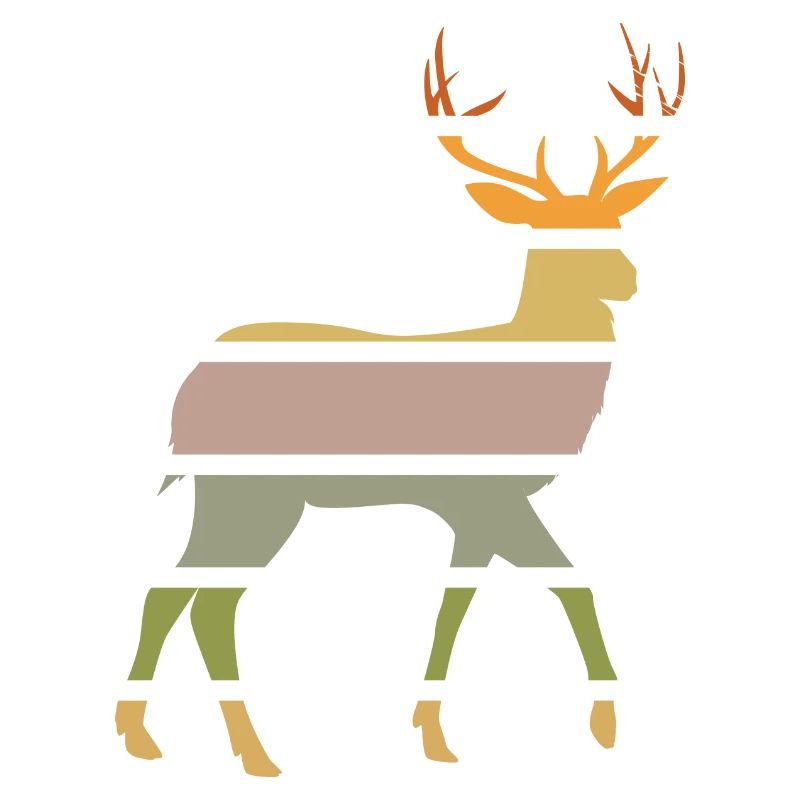 forest dwellers deer from the forest deer-sunset