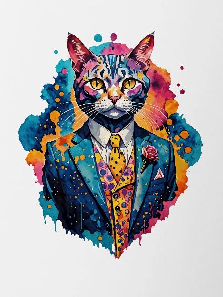 Cat in a suit