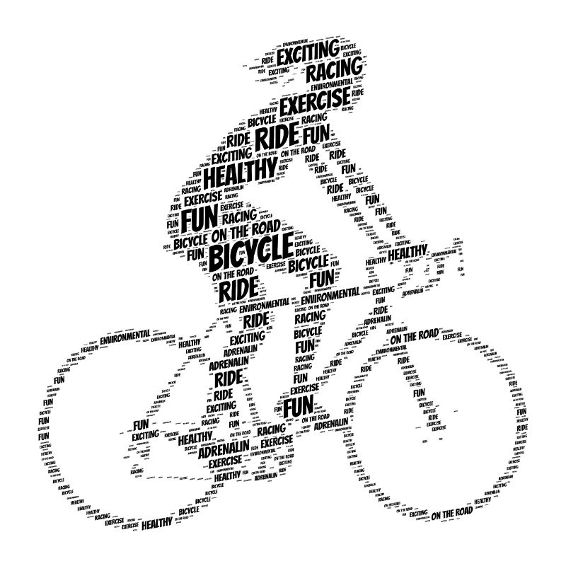 Vélo - Typographie