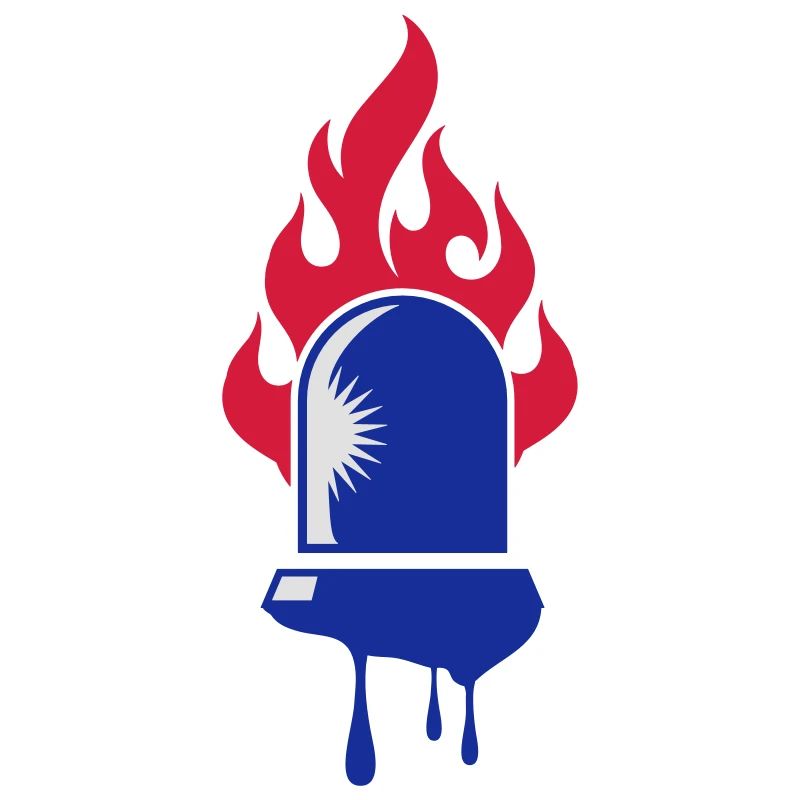 rotating blue beacon light-Fire department