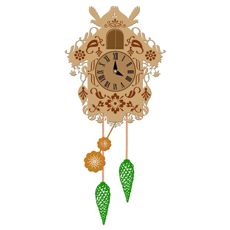 Pendule à coucou - Horloge de la Forêt Noire - Souvenir de coucou