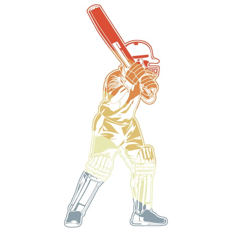Retro Cricket Batter