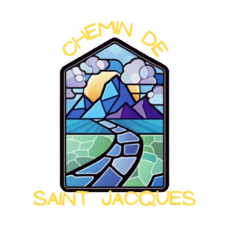 Chemin de St jacques vitrail