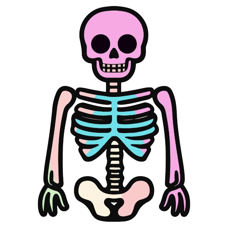 Skelett Halloween Comic