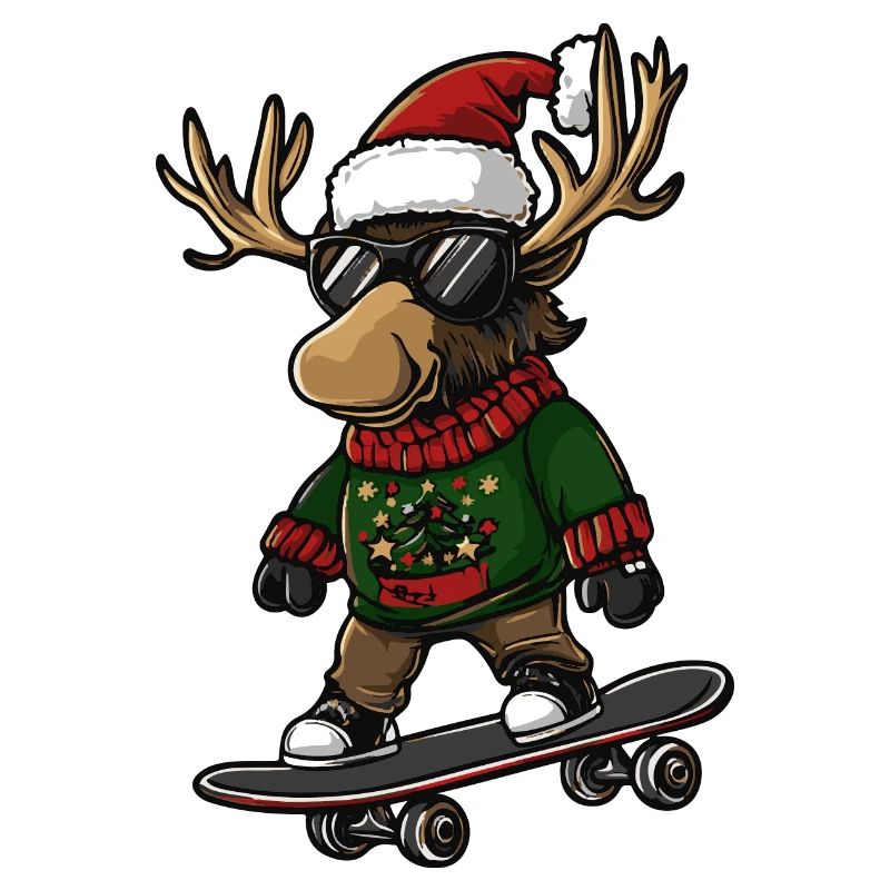 Moose Christmas Funny