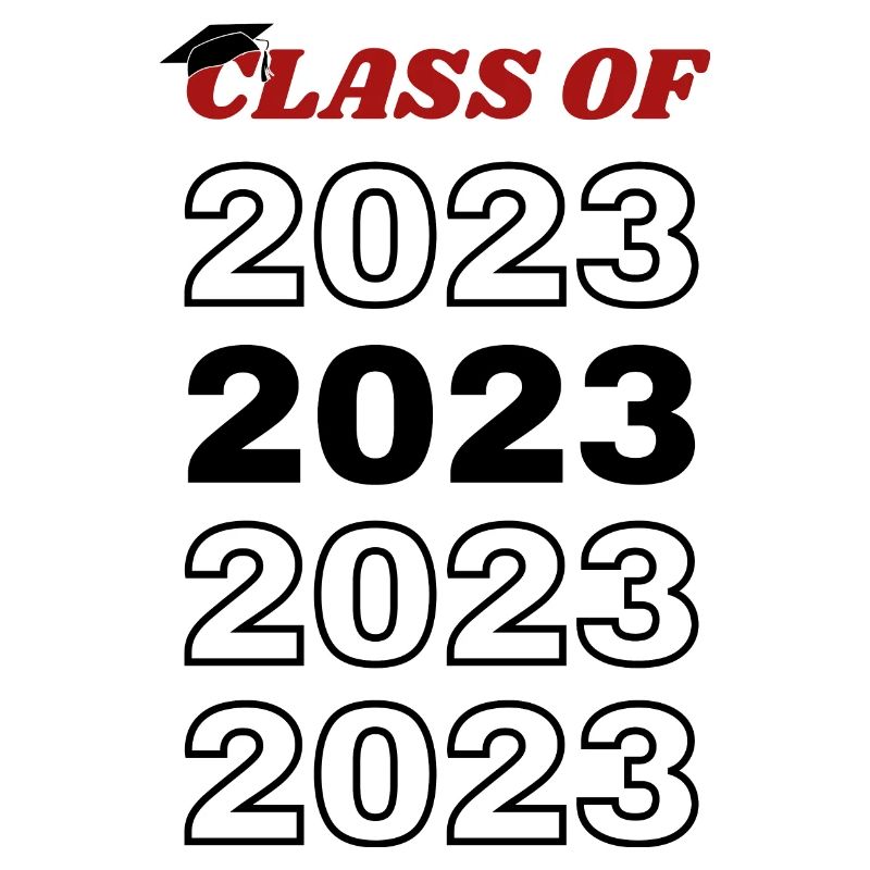 Graduating class 2023 red