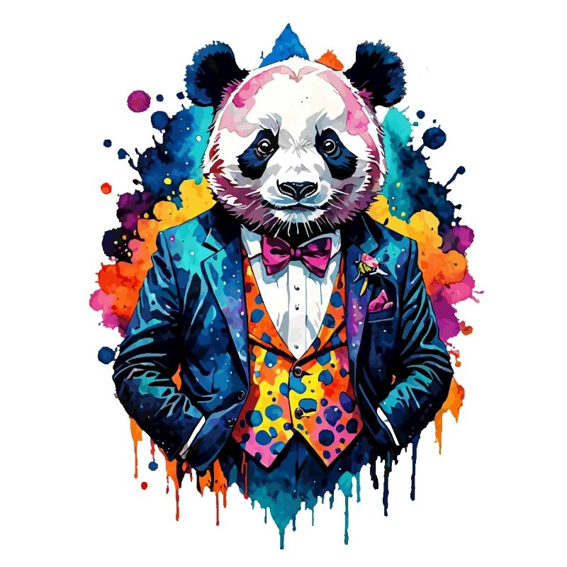 Panda in a suit