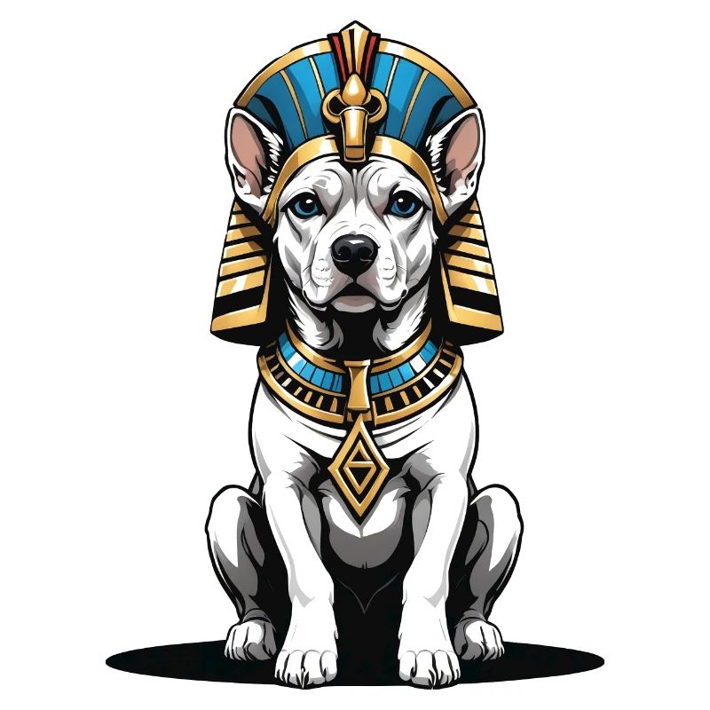 Chien Pharaon Chien Égypte Pyramide Cadeau