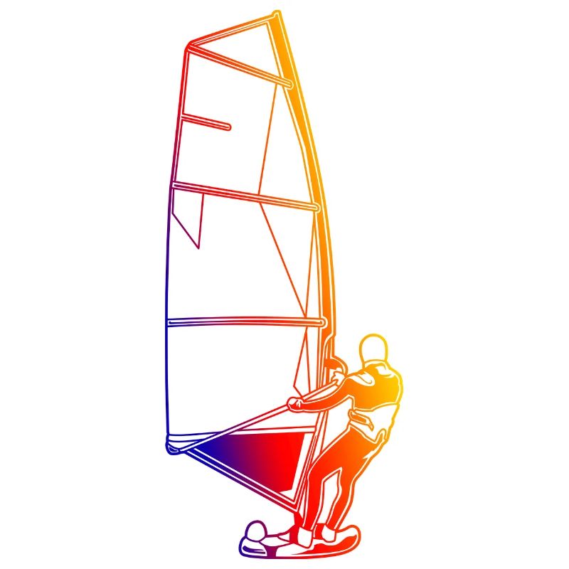 Retro Windsurfer