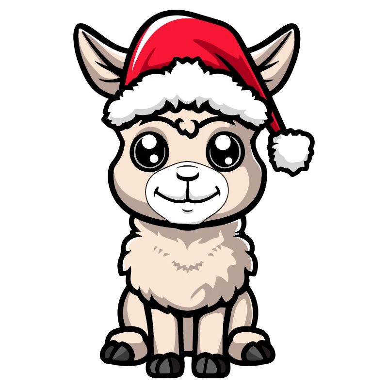 Alpaca Llama Christmas