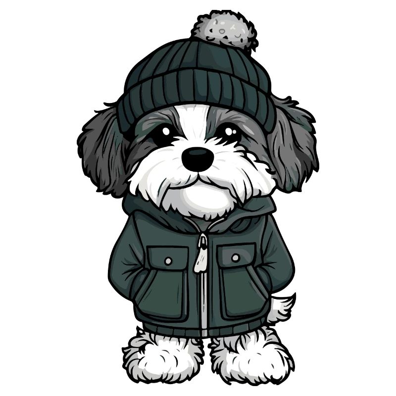 Havanese Dog Winter