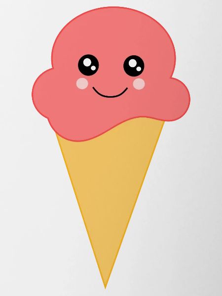Eis Eiscreme Erdbeereis
