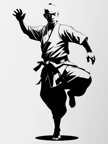 Shaolin Monk - Martial Arts Sticker