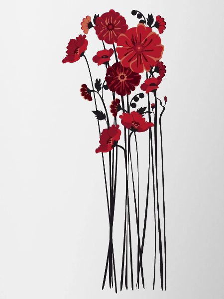 Pebble Flowers Illustration