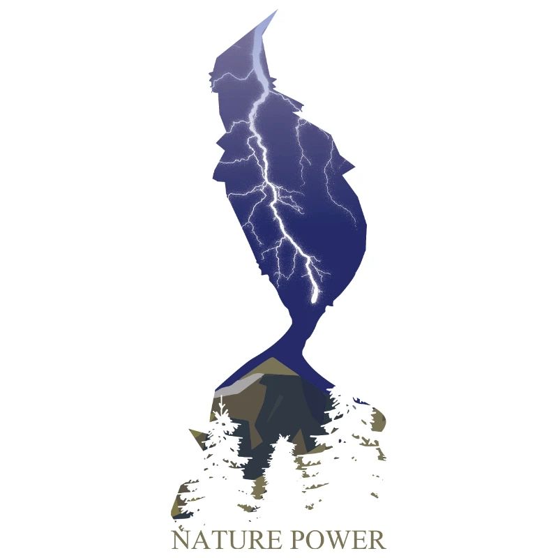 Éclair la puissance de la nature