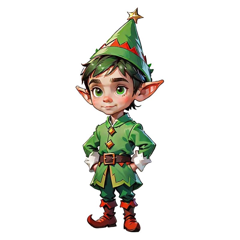 Adorable lutin de Noël mignon