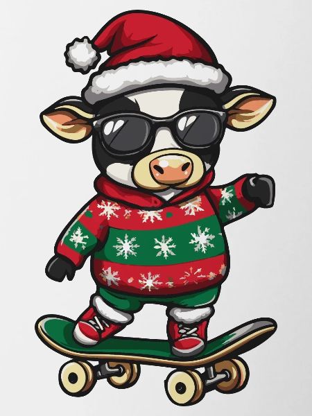 Vache Noël Drôle