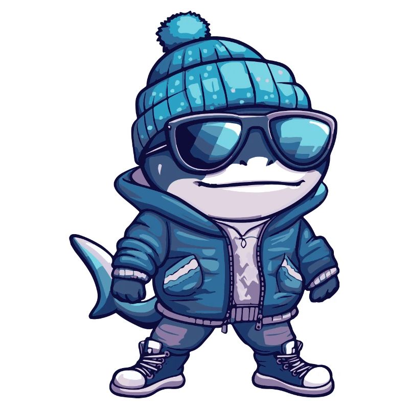 Bande dessinée d’hiver requin