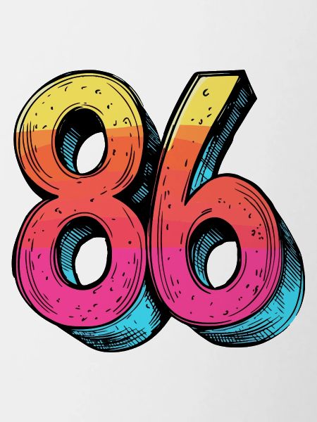 86 Number Symbol