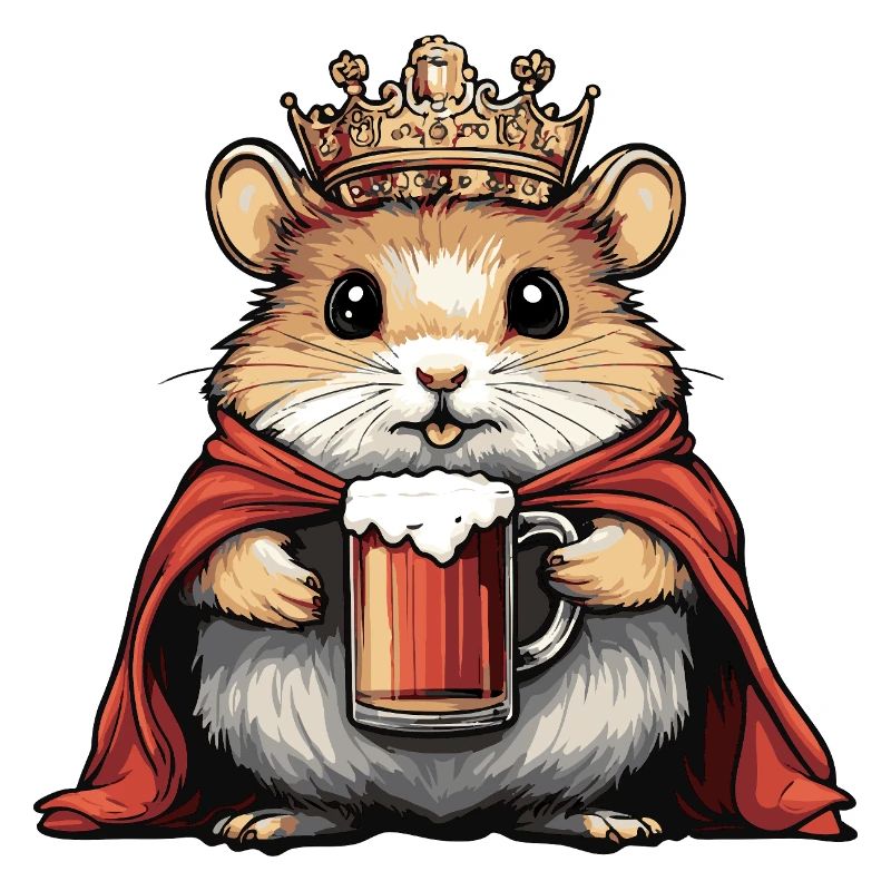 Bière de hamster drôle
