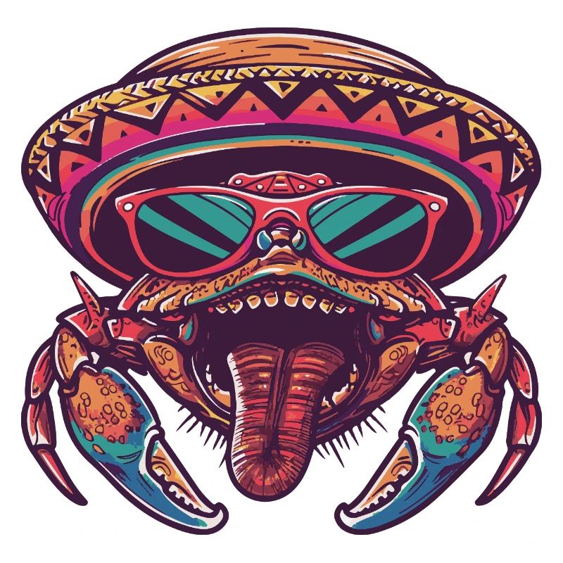 Crab Crab Funny Sombrero