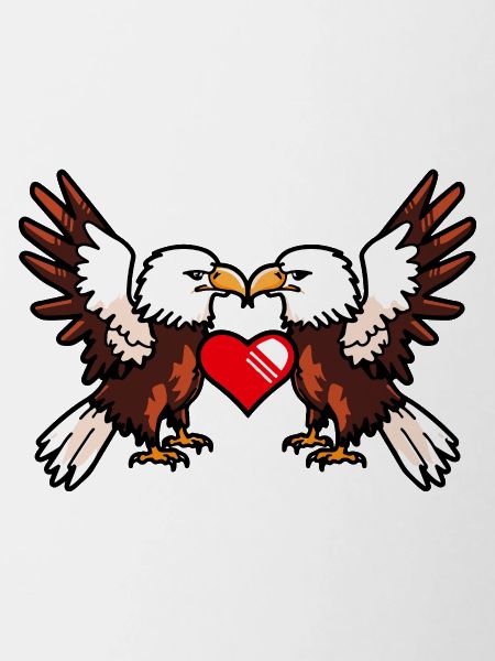 Couple d’aigles Saint-Valentin