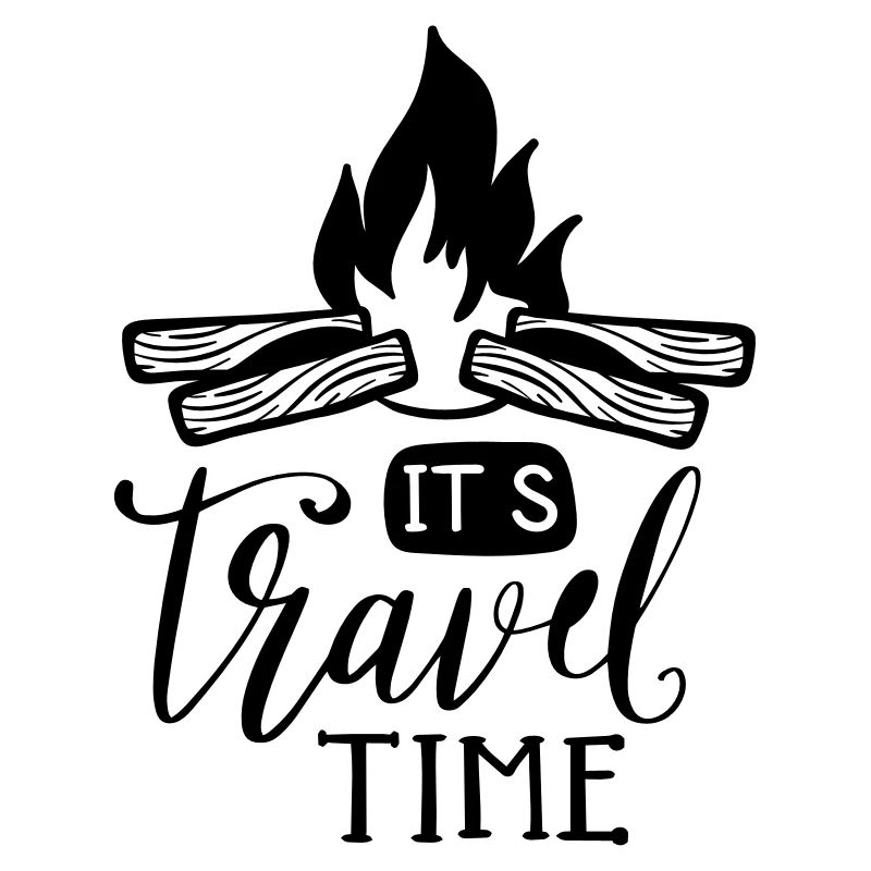 C'est le temps du voyage qui dit texte voyage sur feu de camp