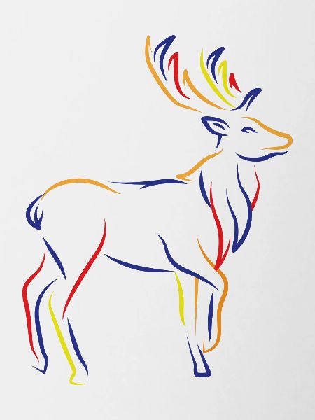 Cerf Hirsch Silhuette