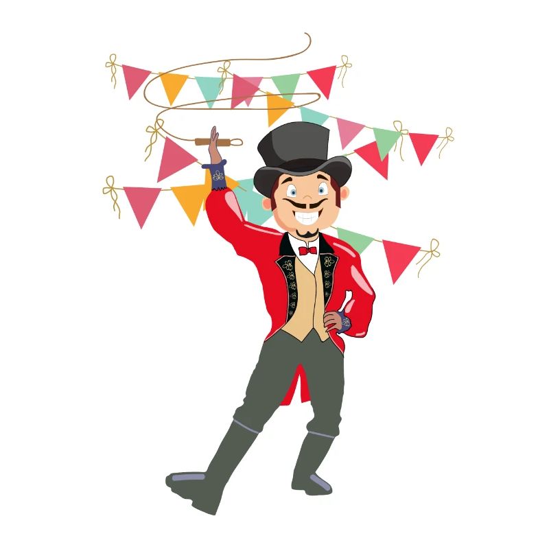 Circus trainer design for circus fans